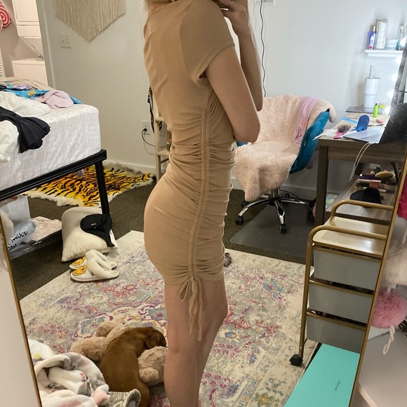 Nude Scrunch Dress - Picture 2 of 2